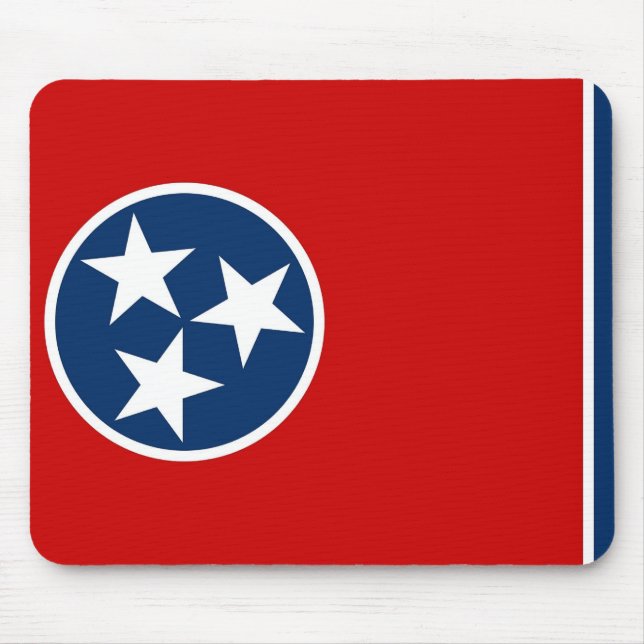 Mouse pad com Flag State do Tennessee - EUA (Frente)
