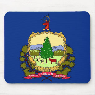Mouse pad com pavilhão do Estado de Vermont - EUA