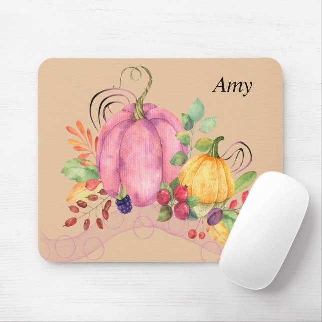 Mouse Pad com Pumpkins e Berries (Com mouse)