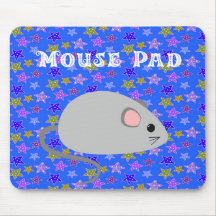 Mouse Pad com um mouse bonito