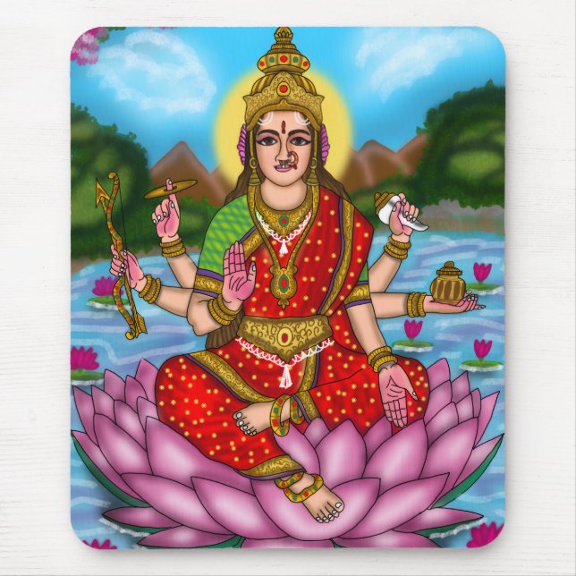 Mouse Pad da Deusa Lakshmi (Frente)