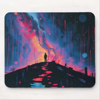 mouse pad de arte de silhueta