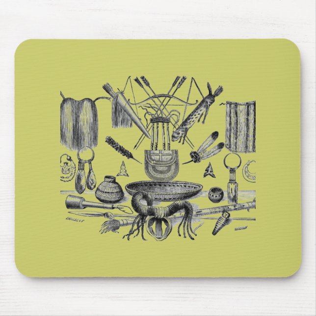 Mouse Pad de Artefatos Indianos (Frente)