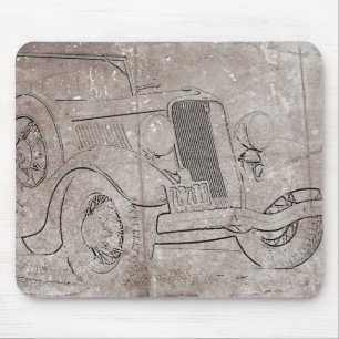 Mouse Pad de Carro Antigo