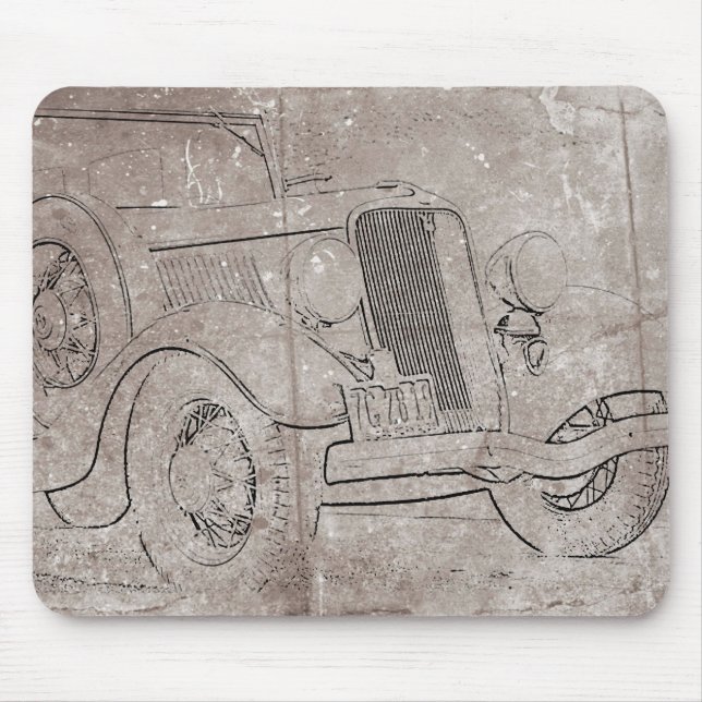 Mouse Pad de Carro Antigo (Frente)