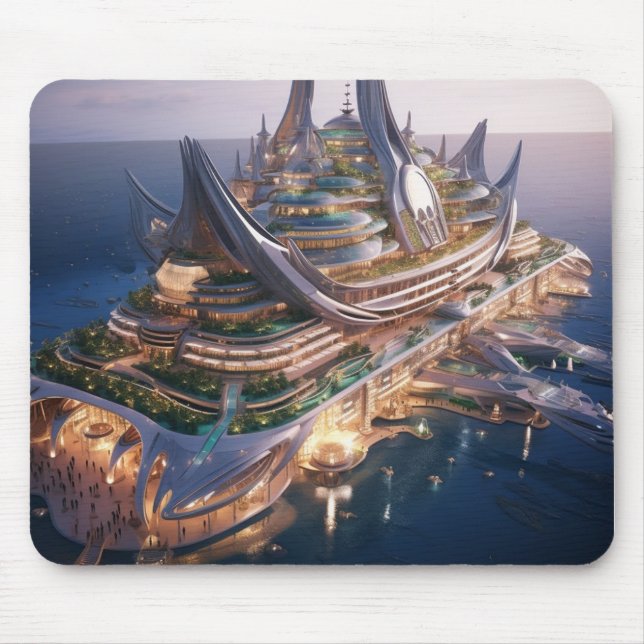 Mouse Pad de Conceito de Navio de Cruzeiro (Frente)