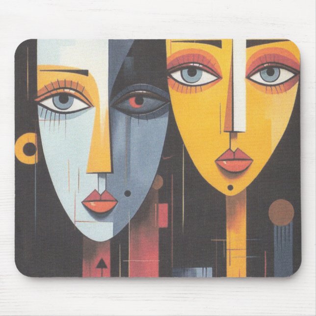 mouse pad de duas garotas (Frente)