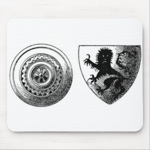 Mouse Pad de Escudos Medievais