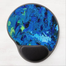 Abstrato Moderno Verde Azul Turquesa