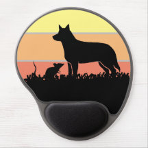 Barn Hunt Heeler e Rat Gel Mouse Pad
