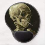 Mouse Pad De Gel Crânio com cigarro por Van Gogh<br><div class="desc">Um design perfeito que funcionará nos negócios ou na sua vida privada. Um olhar simples,  minimalista e perfeito. Só para você.</div>