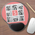 Mouse Pad De Gel Crie seu próprio Monograma Personalizado de Colage<br><div class="desc">Use 8 fotos quadradas para criar um presente exclusivo e pessoal. Ou você pode ficar com o filhote hipster e fazer uma moda. Se precisar ajustar as fotos,  clique na ferramenta personalizar para fazer alterações.</div>