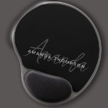 Mouse Pad De Gel Elegante Moderno Personalizado Com Monograma De No<br><div class="desc">Aumente a configuração e a produtividade do seu escritório com nosso Blecaute Elegante Moderno Personalizado com o Pad do Mouse Monograma. Esta plataforma de mouse, meticulosamente projetada, combina perfeitamente a estética contemporânea com um toque personalizado, e a fazer é um acessório chic e prático para o seu espaço de trabalho...</div>