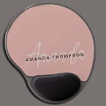 Mouse Pad De Gel Elegante Moderno Personalizado Com Monograma De No<br><div class="desc">Atualize o seu espaço de trabalho com o nosso moderno legante personalizado com o 'Pad' do mouse Monograma. Este mouse pad finamente trabalhado combina perfeitamente o design contemporâneo com um toque personalizado, fazer-o como a adição ideal à configuração da sua mesa. Apresentando seu nome e um monograma, este mouse pad...</div>