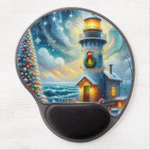 Farol de Árvore de Natal Azul Costeiro Náutico