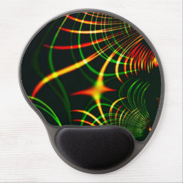 Mouse Pad De Gel Folhas verdes virtuais, "espinho cor de fogo" aver