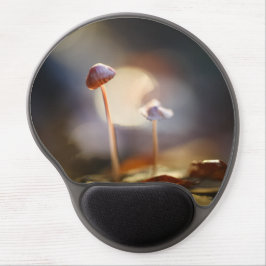 Mouse Pad De Gel Foto da natureza dos Pequenos Cogumelos