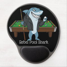 Mouse Pad De Gel Funny Rebel Billiards Fanatic Pool Shark
