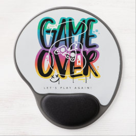 Mouse Pad De Gel Game over graffiti joystick gamer