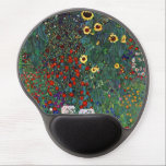 Mouse Pad De Gel Jardim Flor Gustav Klimt<br><div class="desc">Gel Mouse Pad que apresenta o Jardim de Fazendas de pintura de Gustav Klimt com Girassóis (1907). Um belo jardim de girassóis e belas flores azuis,  vermelhas,  roxas,  rosa e brancas. Um presente de excelente para fãs de Arte Nouveau e de Arte Austríaca.</div>
