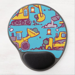Mouse Pad De Gel Kids Construction themd Gel Mousepad