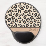 Mouse Pad De Gel Leopard Cheetah Animal Imprimir Nome Curso Persona<br><div class="desc">Este é um animal Cheetah Leopard Imprime um nome cursivo personalizado Gel Mousepad!</div>