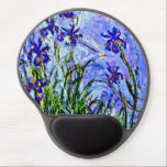 Mouse Pad De Gel Lilac Irrises por Claude Monet<br><div class="desc">Famoso quadro floral de Claude Monet,  Lilac Irises.</div>