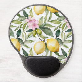 Mouse Pad De Gel Limão italiano Blossom mediterrâneo