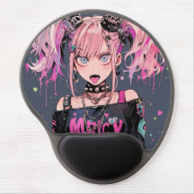 Menina de Animação Rocheira Rosa Punk