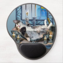 Mousepad engraçado com gatinho Tipsy