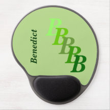 Mousepad - Nome inicial e nome estendidos (verde)