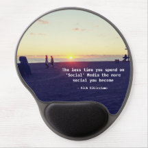 Nascer do sol social Mousepad dos meios