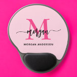 Mouse Pad De Gel Nome de Monograma de Rapariga de Script Moderno Ro<br><div class="desc">Adicione um pop de cor ao seu espaço de trabalho com o nosso Pad do Rato de Nome do Mouse com Script Moderno Rosa Quente, Girly Monogramo! Apresentando um design cor-de-rosa-quente vibrante e personalizado com seu nome em um script moderno chic, este mouse pad combina estilo com praticidade. A superfície...</div>