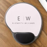 Mouse Pad De Gel Nome do Monograma Minimalista Moderno e Rosa Esmag<br><div class="desc">Atualize o seu espaço de trabalho com o nosso Classic Elegant Modern Minimalist Mouse Pad. Este sofisticado mouse pad casado perfeitamente a elegância do eterno com o minimalismo contemporâneo, adicionando um toque de refinamento à sua mesa. Feito com atenção meticulosa aos detalhes, este mouse pad é mais do que um...</div>