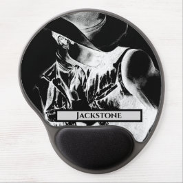 Mouse Pad De Gel Nome Personalizado Aranha Noturna Western Cowboy