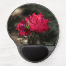 Pad do mouse rosa vermelha