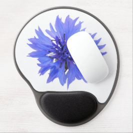 Mouse Pad De Gel Pasta do mouse com flor de milho azul