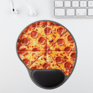 Mouse Pad De Gel Pizza Gel Mousepad com Colete de Pulso