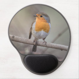Mouse Pad De Gel Robin Wildlife Photo