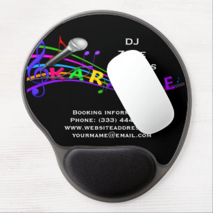 Mouse Pad De Gel Tapete do rato do gel do karaoke do DJ