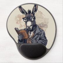 "The Wise Donkey" Design — Gel Mouse Pad