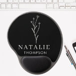 Mouse Pad De Gel Trendy Boho Rustic Black and White Personalizado<br><div class="desc">Elevem seu espaço de trabalho com nosso Trendy Boho Rustic Black and White Personalised Gel Mouse Pad, Trendy Boho Rustic Preto e Branco Personalizado, onde a funcionalidade atende a uma elegância refinada. Este mouse ergonômico personalizado apresenta um descanso de pulso projetado para o máximo conforto durante longas horas na mesa,...</div>