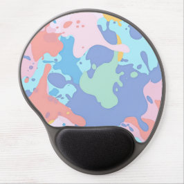 Mouse Pad De Gel Um padrão confuso de manchas de tinta