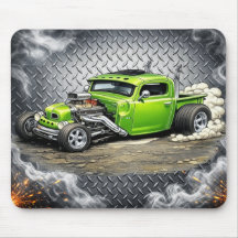 Mouse Pad de Hot Rod Personalizado – Entusiasta de