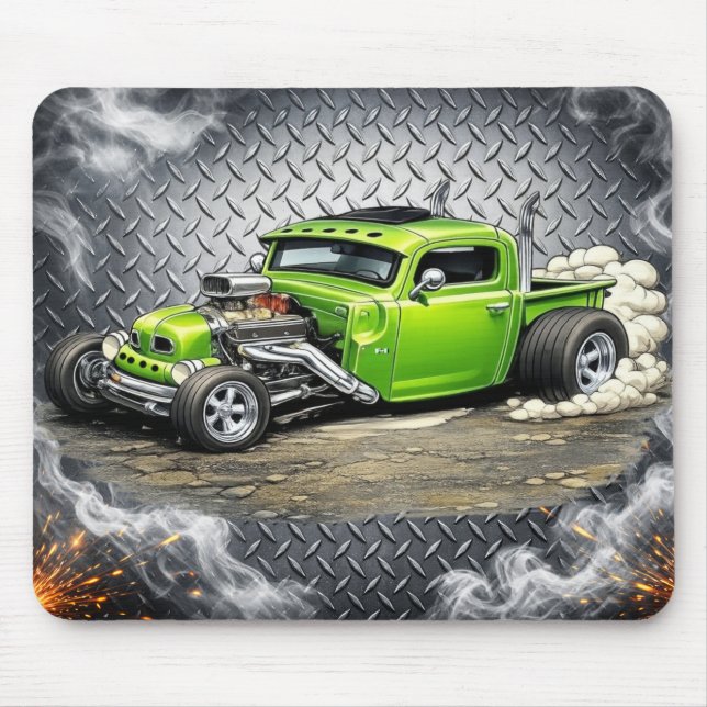 Mouse Pad de Hot Rod Personalizado – Entusiasta de (Frente)