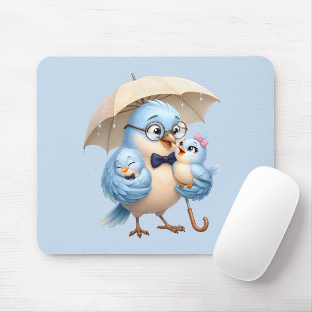 Mouse Pad de Papai Pássaro Presente de Espaço de T (Com mouse)