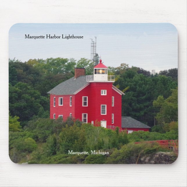 mouse pad do farol de Marquette Harbor (Frente)
