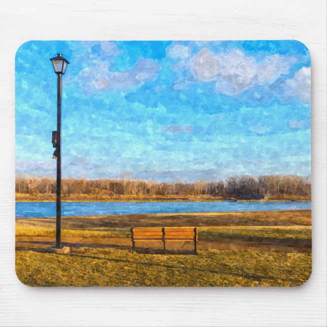 Mouse Pad do Rio Bench, Missouri (Frente)
