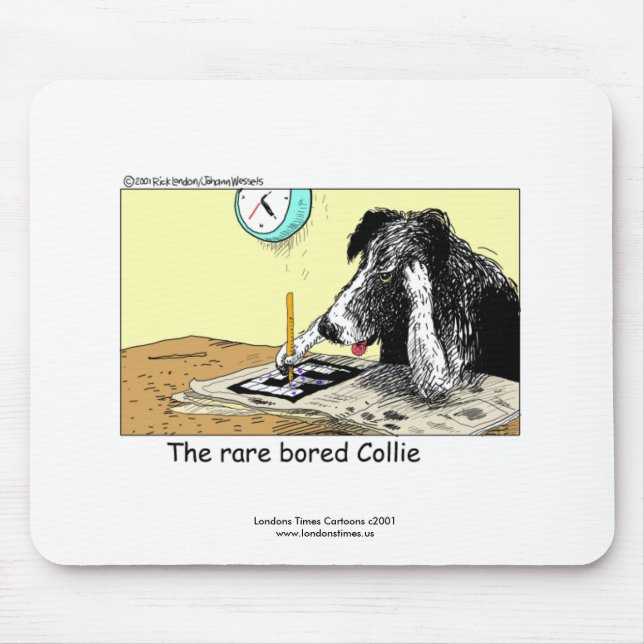 Mouse Pad Engraçado de Border Collie (Frente)