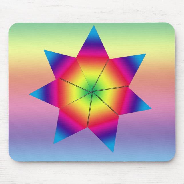 Mouse Pad - Estrela Colorida (Frente)